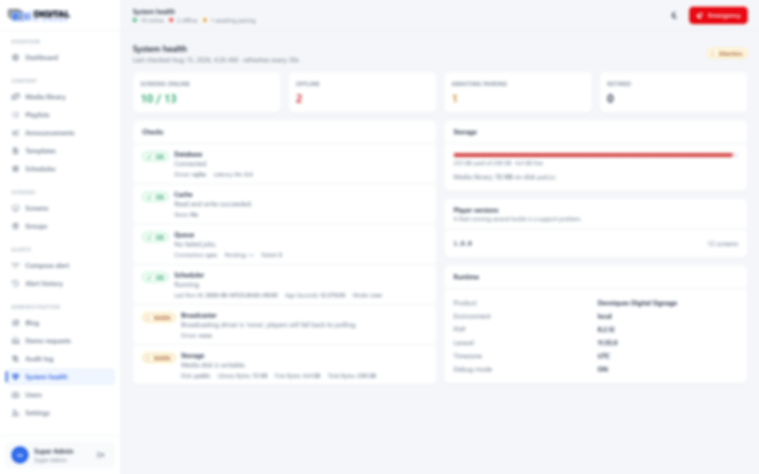 System health